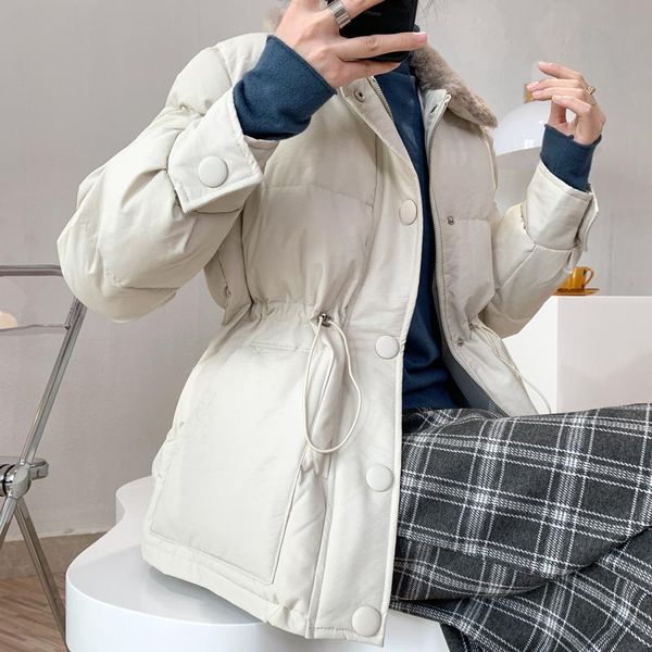 women's down & parkas philosophy women winter parka coat loose fur collar thick waist adjust long sleeve zipper pockets female overcoa, Black
women's down & parkas philosophy women winter parka coat loose fur collar thick waist adjust long sleeve zipper pockets female overcoa, Black