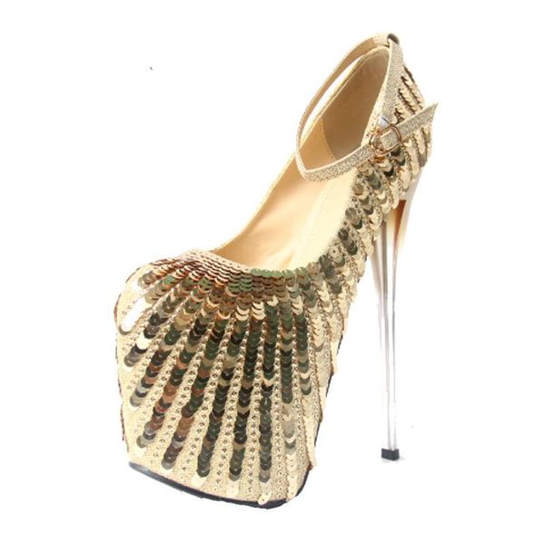 dress shoes sequins women wedding ultra high hees 19cm summer ladies party platform pumps xkd3070, Black
dress shoes sequins women wedding ultra high hees 19cm summer ladies party platform pumps xkd3070, Black