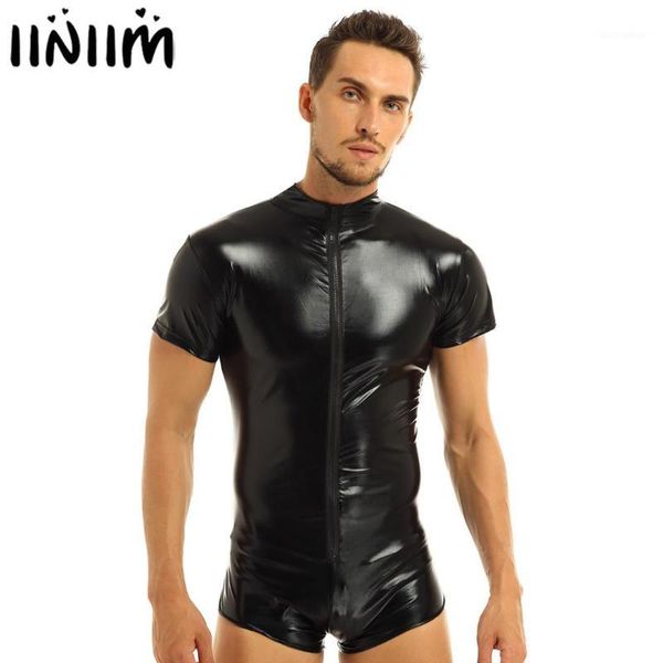 men's g-strings iiniim mens lingerie bodystocking patent leather body suit zipper leotard bodysuit underwear eye-catching clubwear clot, Black;brown
men's g-strings iiniim mens lingerie bodystocking patent leather body suit zipper leotard bodysuit underwear eye-catching clubwear clot, Black;brown