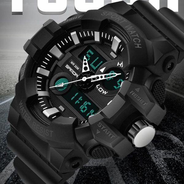sports men's watch military off-road waterproof fashion digital large dial electronic reloj hombre wristwatches, Slivery;brown
sports men's watch military off-road waterproof fashion digital large dial electronic reloj hombre wristwatches, Slivery;brown
