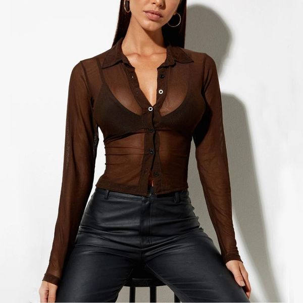 women's t-shirt vintage mesh t shirts net yarn fashion lady long sleeve v-neck buttons printed shirt, White
women's t-shirt vintage mesh t shirts net yarn fashion lady long sleeve v-neck buttons printed shirt, White