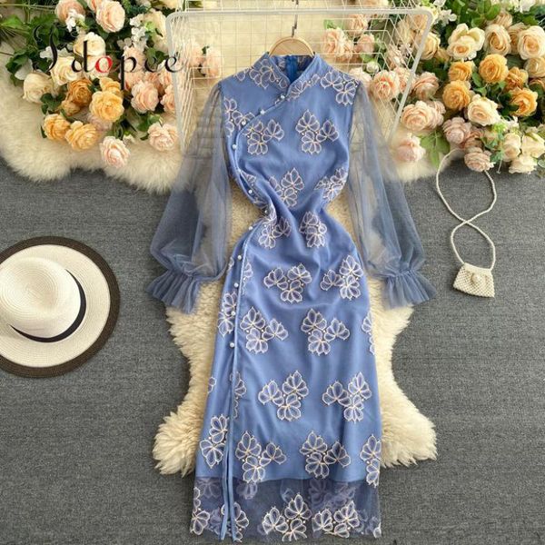casual dresses dress court style cheongsam streetwear standing collar lantern sleeve elegant collect waist vestidos, Black;gray
casual dresses dress court style cheongsam streetwear standing collar lantern sleeve elegant collect waist vestidos, Black;gray