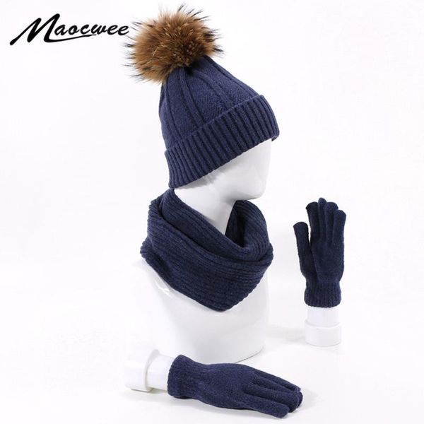 hats, scarves & gloves sets winter thicken knitted beanie hat scarf set solid color outdoor warm real fur pompom skullies, Blue;gray
hats, scarves & gloves sets winter thicken knitted beanie hat scarf set solid color outdoor warm real fur pompom skullies, Blue;gray