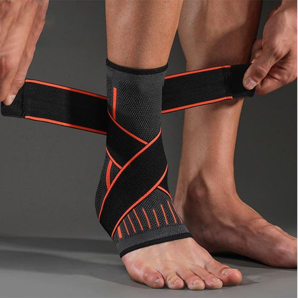 1pc exercise elastic ankle protector brace 3d nylon strap bandage support football basketball fitness protective belt, Blue;black
1pc exercise elastic ankle protector brace 3d nylon strap bandage support football basketball fitness protective belt, Blue;black