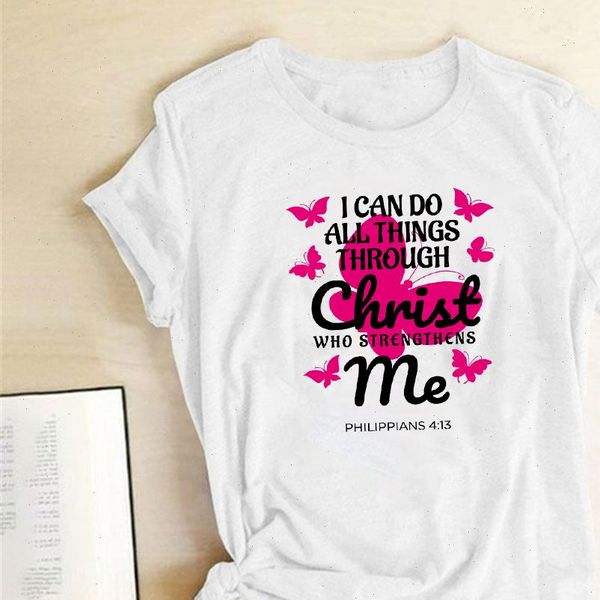 women t shirts butterflies i can do all things philippians 4:13 printed aesthetic graphic tees streetwear camisetas, White
women t shirts butterflies i can do all things philippians 4:13 printed aesthetic graphic tees streetwear camisetas, White