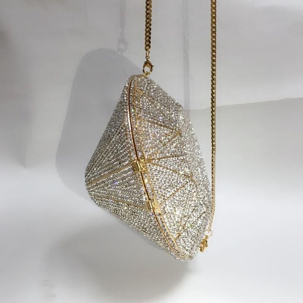 female diamond shape dazzling silver clutch purse women crystal bags evening wedding party handbag bridal metal
female diamond shape dazzling silver clutch purse women crystal bags evening wedding party handbag bridal metal