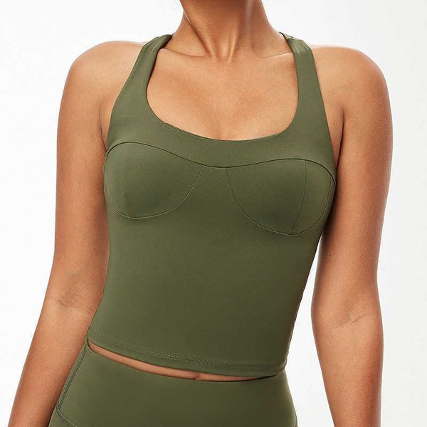 l-028 all in one cup yoga outfits women's tank sports bra women underwears padded running fitness casual exercise 23, Gray
l-028 all in one cup yoga outfits women's tank sports bra women underwears padded running fitness casual exercise 23, Gray