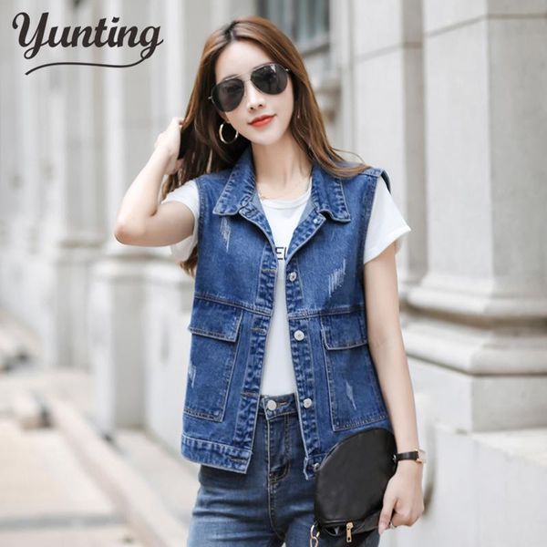 women's vests vintage blue denim vest women korean casual waistcoat plus size 3xl slim short female frayed jeans sleeveless jacket coat, Black;white
women's vests vintage blue denim vest women korean casual waistcoat plus size 3xl slim short female frayed jeans sleeveless jacket coat, Black;white