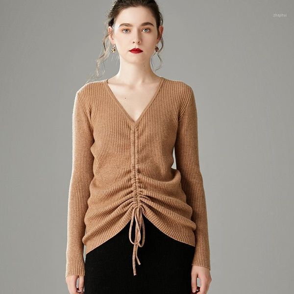 women's sweaters sparsil women 100% cashmere sweater with belt lace up solid color knitted pullovers soft warm fashion ladies slim styl, White;black
women's sweaters sparsil women 100% cashmere sweater with belt lace up solid color knitted pullovers soft warm fashion ladies slim styl, White;black