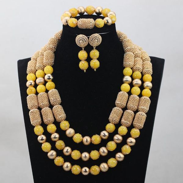 earrings & necklace 2021 bracelet jewelry accessories african yellow bride jewellery set nigerian beaded abh175, Silver
earrings & necklace 2021 bracelet jewelry accessories african yellow bride jewellery set nigerian beaded abh175, Silver
