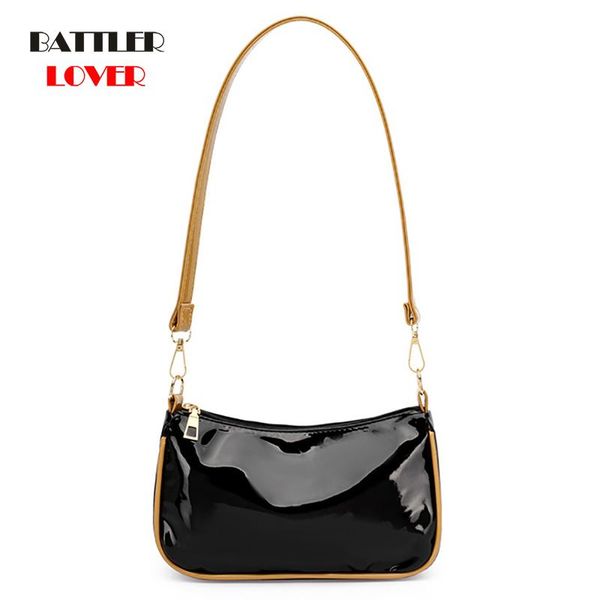 evening bags fashion bright patent leather handbag for women shoulder underarm purse girl casual daily travel shopping solid color small fla
evening bags fashion bright patent leather handbag for women shoulder underarm purse girl casual daily travel shopping solid color small fla