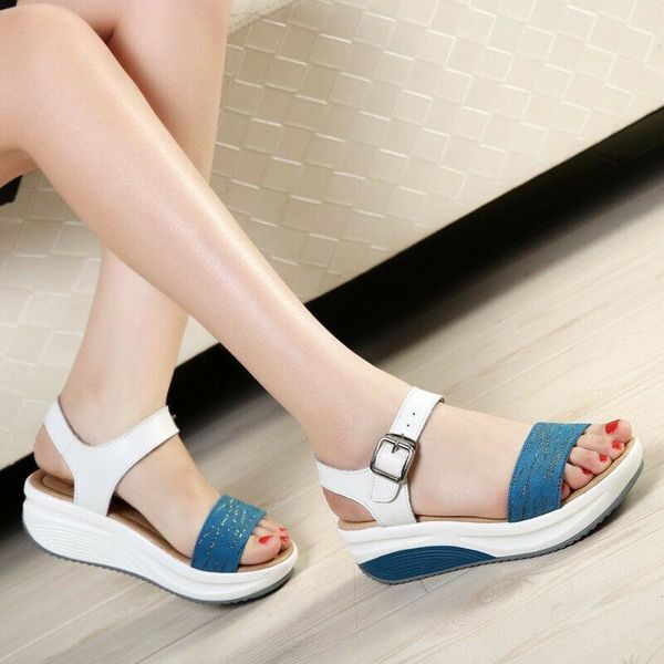 summer fashion womens genuine leather wedges platform casual leisure sandals ladies fishmouth thick-soled comfortble shoes, Black
summer fashion womens genuine leather wedges platform casual leisure sandals ladies fishmouth thick-soled comfortble shoes, Black