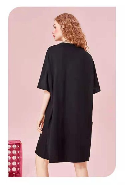women's swimwear summer close waist design feeling pure cotton t-shirt skirt casual print, White;black
women's swimwear summer close waist design feeling pure cotton t-shirt skirt casual print, White;black