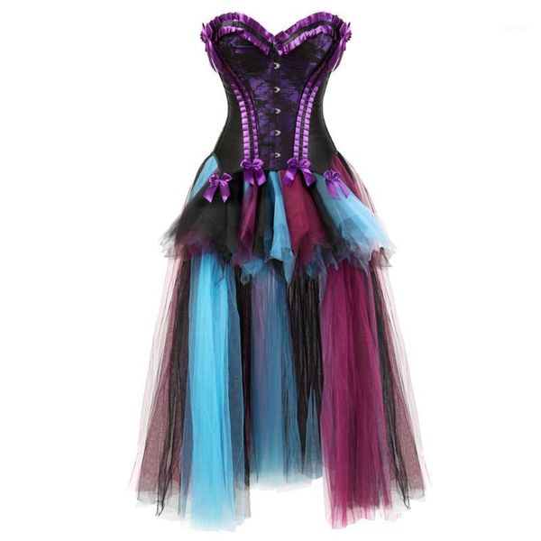 bustiers & corsets gothic corset skirt steampunk renaissance princess with long tulle tutu dance carnival party dresses korsage sexy, Black;white
bustiers & corsets gothic corset skirt steampunk renaissance princess with long tulle tutu dance carnival party dresses korsage sexy, Black;white