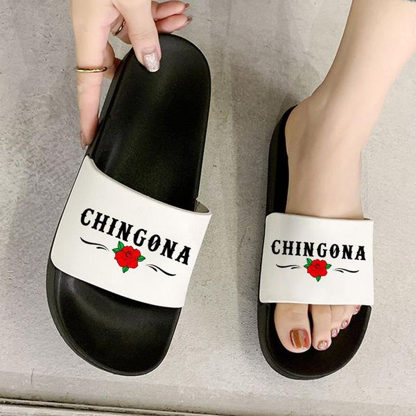 slippers 2021 fashion summer sandals chingona printed harajuku female beach shoes ladies flip flops mujer, Black
slippers 2021 fashion summer sandals chingona printed harajuku female beach shoes ladies flip flops mujer, Black