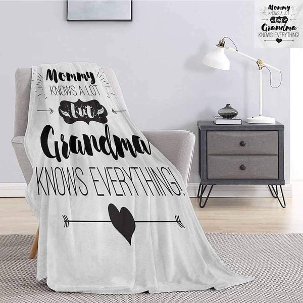 Grandma Bedding Fleece Blanket Queen Size Arrows and Heart Motifs with Monochrome Quote About Grandparents Super Soft Fuzzy
Grandma Bedding Fleece Blanket Queen Size Arrows and Heart Motifs with Monochrome Quote About Grandparents Super Soft Fuzzy
