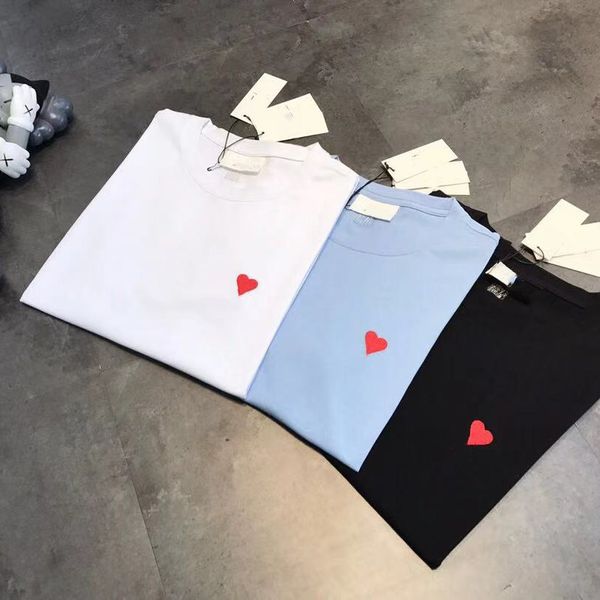 high version 21 summer couple age reduction love three-dimensional small embroidery t-shirt loose casual letter peach heart short sleeve top, White
high version 21 summer couple age reduction love three-dimensional small embroidery t-shirt loose casual letter peach heart short sleeve top, White