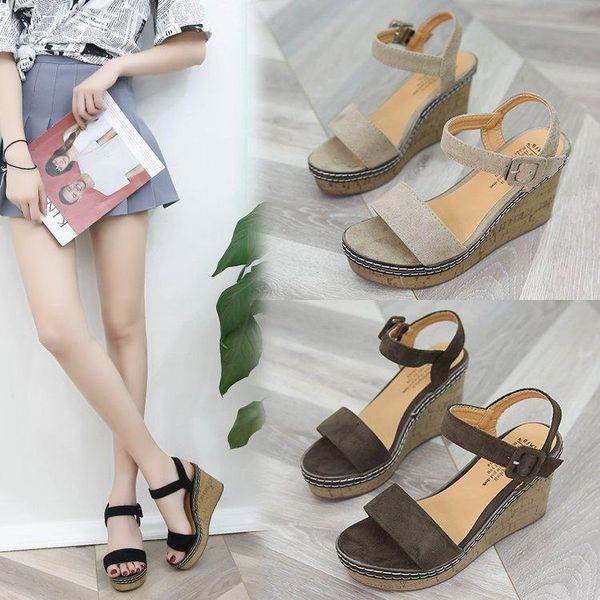 dress shoes open toe 2021 summer sale of women's beige heeled sandals clogs wedge muffins shoe espadrilles platform buckle strap peep, Black
dress shoes open toe 2021 summer sale of women's beige heeled sandals clogs wedge muffins shoe espadrilles platform buckle strap peep, Black