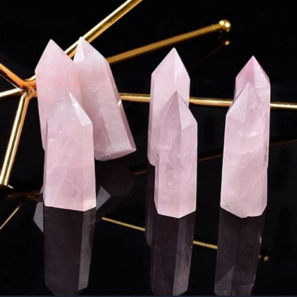 fashion natural rock rose quartz crystal point healing stone pure color obelisk wand pink 40-100mm decorative objects & figurines
fashion natural rock rose quartz crystal point healing stone pure color obelisk wand pink 40-100mm decorative objects & figurines