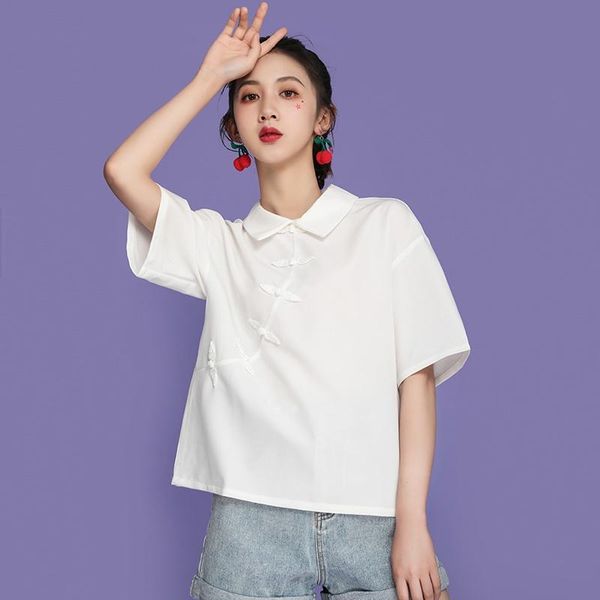 ethnic clothing summer cheongsam 2021 asian streetwear t shirt crop for teens chinese style women gothic femme 31149, Red
ethnic clothing summer cheongsam 2021 asian streetwear t shirt crop for teens chinese style women gothic femme 31149, Red