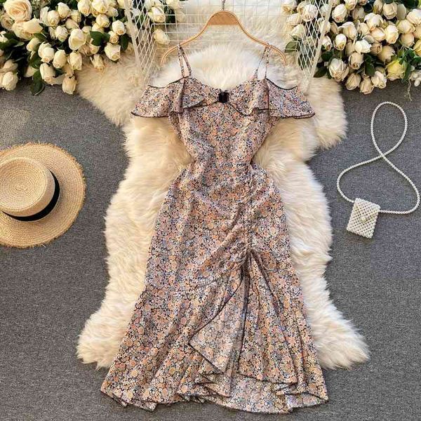 summer dress retro beach floral ruffls print off shoulder for womens slim hem drawstring split boho vestido 210420, Black;gray
summer dress retro beach floral ruffls print off shoulder for womens slim hem drawstring split boho vestido 210420, Black;gray