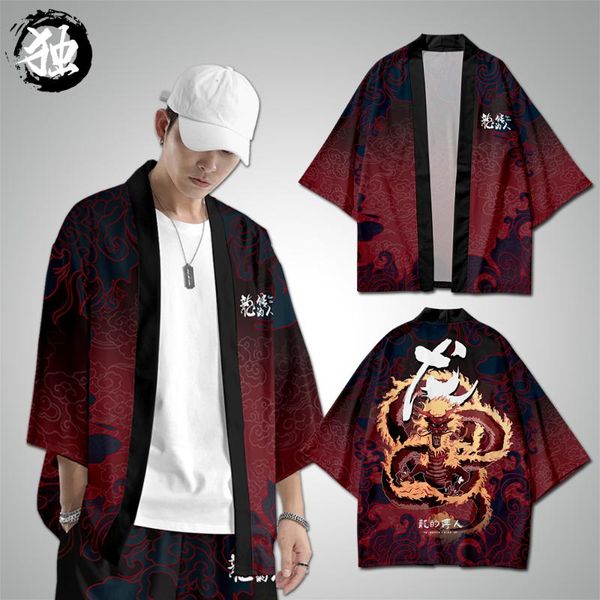 men's casual shirts chinese ancient style dragon descendant long sleeve haori shirt national fashion brand hip hop robe summer silk ice, White;black
men's casual shirts chinese ancient style dragon descendant long sleeve haori shirt national fashion brand hip hop robe summer silk ice, White;black