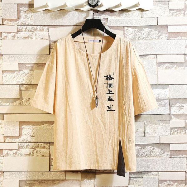 men's t-shirts summer tee shirt casual fashion printing words patchwork cotton linen short sleeve t-shirt holiday, White;black
men's t-shirts summer tee shirt casual fashion printing words patchwork cotton linen short sleeve t-shirt holiday, White;black