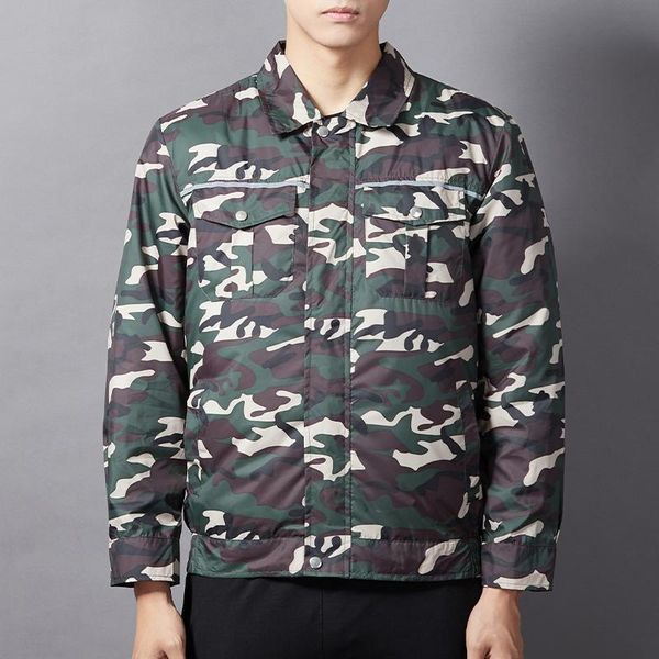 jogging clothing 2021 summer camouflage jacket cooling air conditioning fan usb smart charging outdoor sunscreen breathable cool workwea, Black;red
jogging clothing 2021 summer camouflage jacket cooling air conditioning fan usb smart charging outdoor sunscreen breathable cool workwea, Black;red