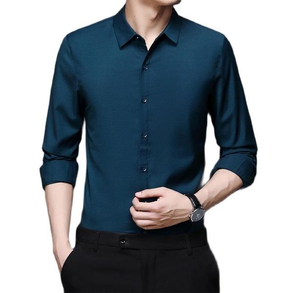 men's casual shirts fashion brand slim fit mens dress formal long sleeve solid color korean clothes, White;black
men's casual shirts fashion brand slim fit mens dress formal long sleeve solid color korean clothes, White;black