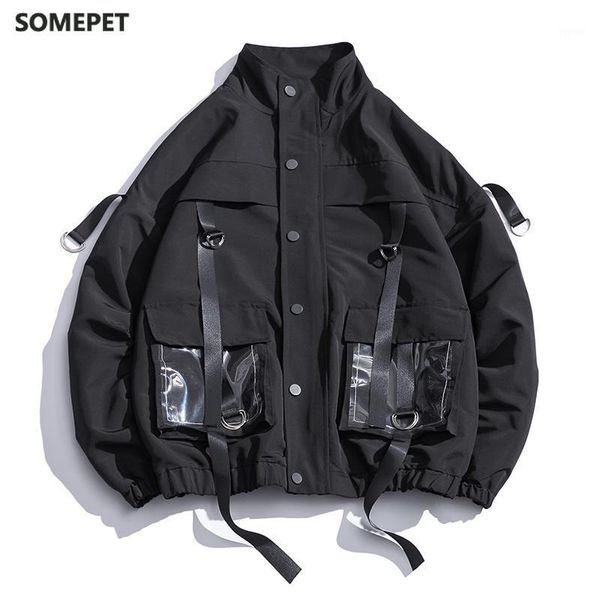 men military jacket coats casual windbreaker ribbons pockets men's overalls bomber hip hop streetwear man outwear jackets, Black;brown
men military jacket coats casual windbreaker ribbons pockets men's overalls bomber hip hop streetwear man outwear jackets, Black;brown