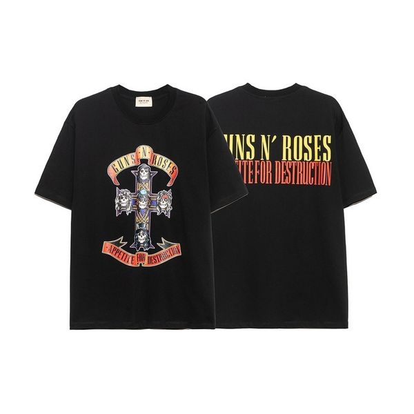 ch fog fear of god cross skull print rock band hip hop short sleeve t-shirt, White
ch fog fear of god cross skull print rock band hip hop short sleeve t-shirt, White