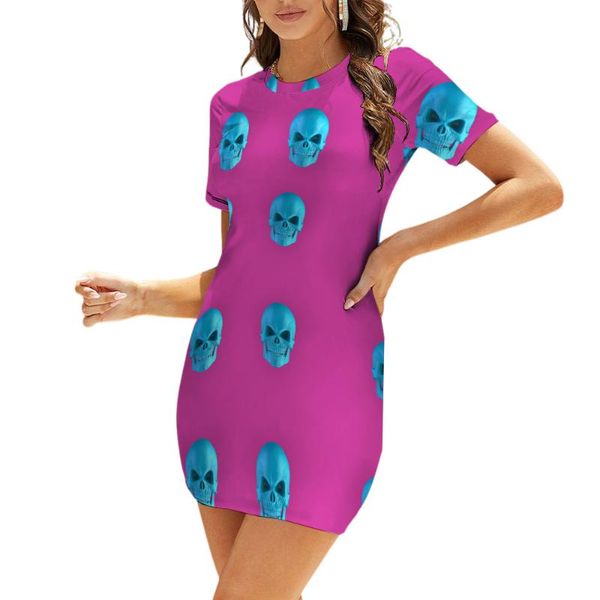 casual dresses fashion ladies dress short sleeve slim round neck hapy rock skull spring and autumn skirt, Black;gray
casual dresses fashion ladies dress short sleeve slim round neck hapy rock skull spring and autumn skirt, Black;gray