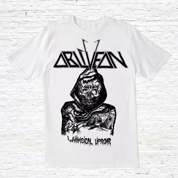 obliveon 'whimsical uproar' t-shirt, White;black