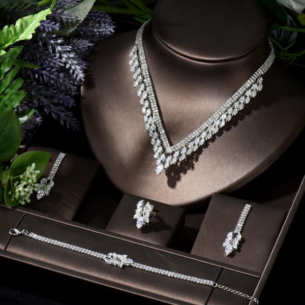 earrings & necklace hibride trendy jewelry sets for women earring geometric leaf design bridal wedding set accessories n-461, Silver
earrings & necklace hibride trendy jewelry sets for women earring geometric leaf design bridal wedding set accessories n-461, Silver