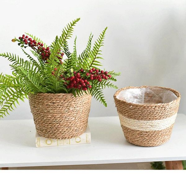 storage baskets 2pcs handmade straw basket rattan floor flower pot indoor outdoor plant container
storage baskets 2pcs handmade straw basket rattan floor flower pot indoor outdoor plant container