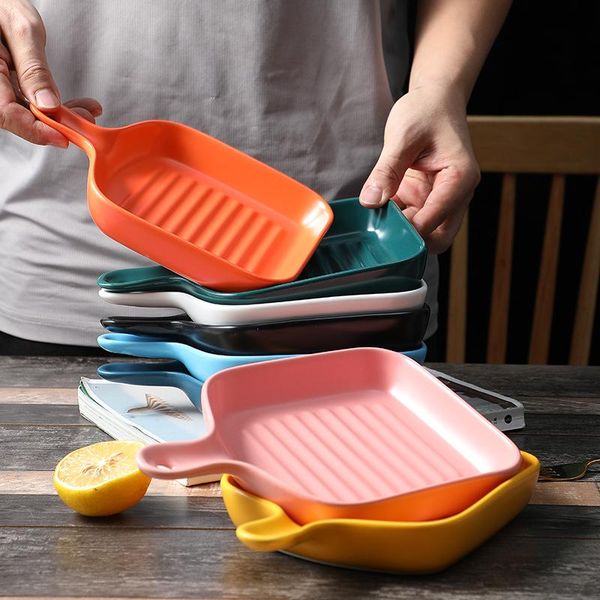 dishes & plates western microwave oven risotto dish nordic cheese pasta steak creative ceramic handle plate kitchen flat tray
dishes & plates western microwave oven risotto dish nordic cheese pasta steak creative ceramic handle plate kitchen flat tray