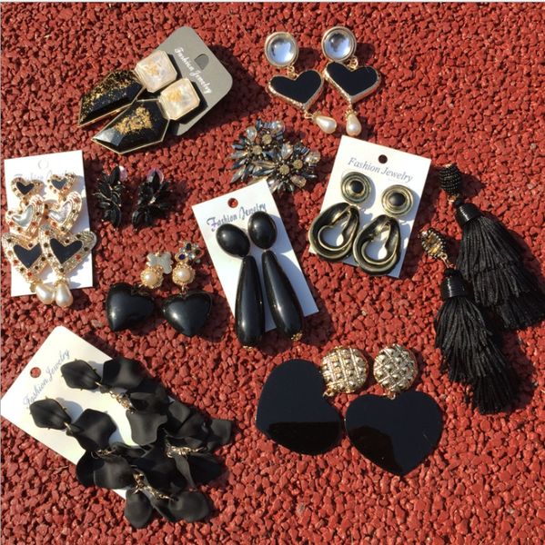 black personality earrings style retro black earrings female european and american big exaggerated earrings in stock fast shipping, Silver
black personality earrings style retro black earrings female european and american big exaggerated earrings in stock fast shipping, Silver
