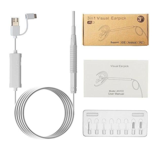 cameras 3.9mm lens hd720p ear cleaning camera borescope inspection endoscope 6 led lights otoscope white color with retail box
cameras 3.9mm lens hd720p ear cleaning camera borescope inspection endoscope 6 led lights otoscope white color with retail box