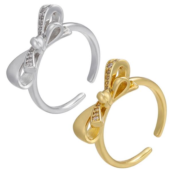 cluster rings zhukou gold color bow ring for women elegant open cz crystal fashion dinner party jewelry wholesale vj259, Golden;silver
cluster rings zhukou gold color bow ring for women elegant open cz crystal fashion dinner party jewelry wholesale vj259, Golden;silver