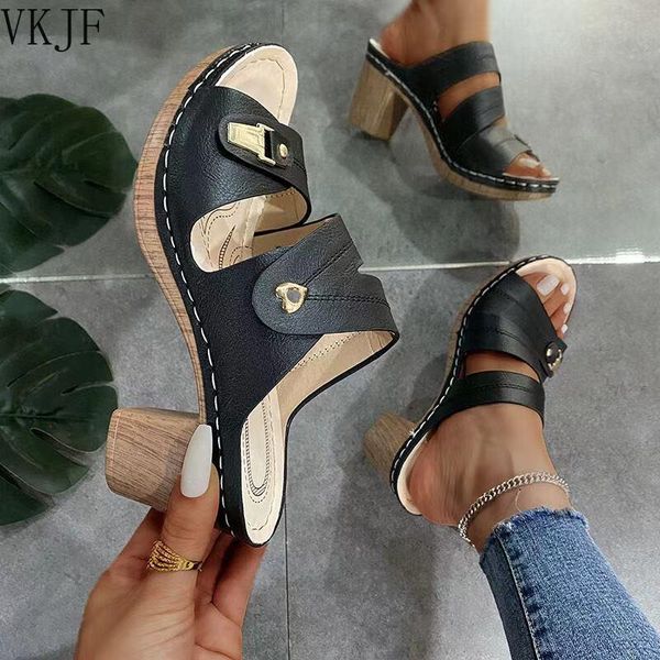 sandals for women 2021 slip-on slippers hollow platform shoes solid color summer sandalias mujer, Black
sandals for women 2021 slip-on slippers hollow platform shoes solid color summer sandalias mujer, Black