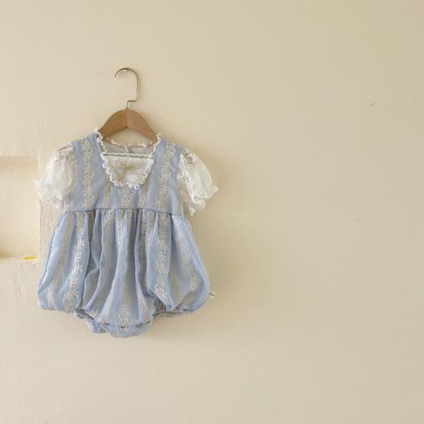 jumpsuits baby jumpsuit lolita princess clothes girl korean lace bow romper children's summer 2021, Blue
jumpsuits baby jumpsuit lolita princess clothes girl korean lace bow romper children's summer 2021, Blue