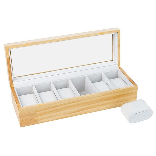 watch boxes & cases solid wood box organizer with glass display by case elegance, Black;blue
watch boxes & cases solid wood box organizer with glass display by case elegance, Black;blue