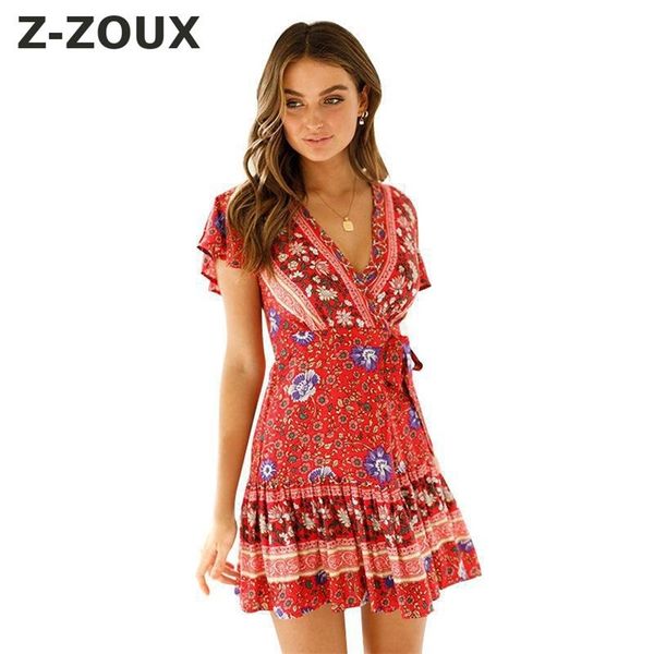 women dress deep v neck bohemia es short print beach floral sleeve lace up summer es 210513, Black;gray
women dress deep v neck bohemia es short print beach floral sleeve lace up summer es 210513, Black;gray