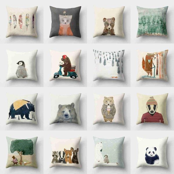 cute cartoon bear pillow cover 18'' decor home sofa cushion waist throw polyester cushion/decorative
cute cartoon bear pillow cover 18'' decor home sofa cushion waist throw polyester cushion/decorative