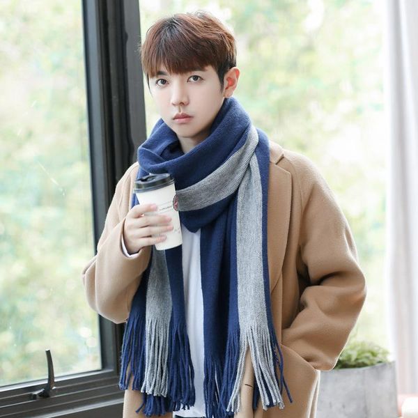 scarves 2021 est men wool scarf fashion two-color patchwork design casual winter luxury elasticity b, Blue;gray
scarves 2021 est men wool scarf fashion two-color patchwork design casual winter luxury elasticity b, Blue;gray