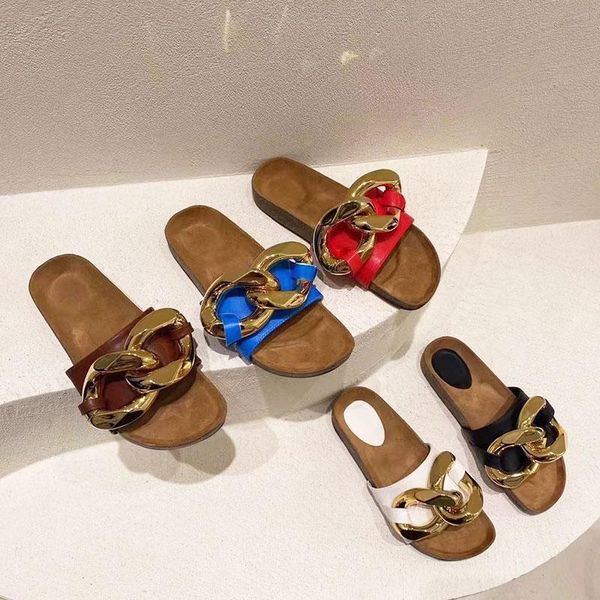 slippers fashion brand gold metal chain women flat casual slides beach flip flops summer shoes sandals round toe mules mujer, Black
slippers fashion brand gold metal chain women flat casual slides beach flip flops summer shoes sandals round toe mules mujer, Black