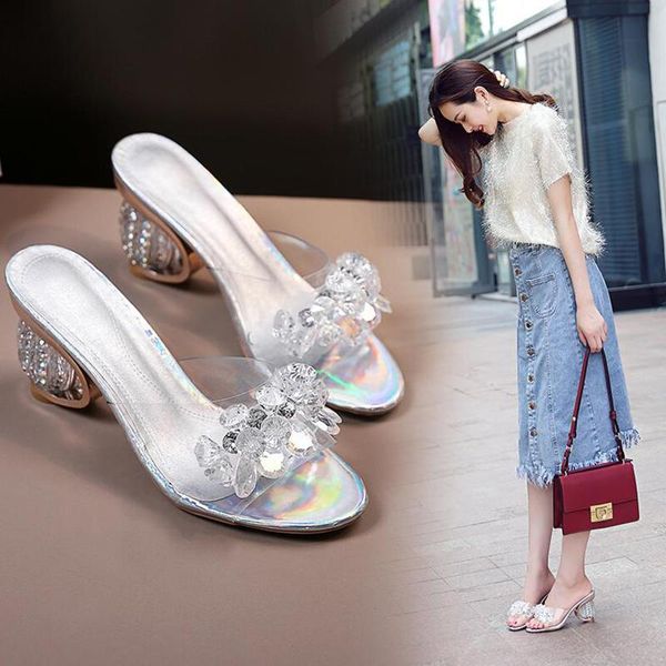 slippers heteromorphic heel women summer high heels 2021 fashion diamond sandals with skirt female shoes crystal, Black
slippers heteromorphic heel women summer high heels 2021 fashion diamond sandals with skirt female shoes crystal, Black