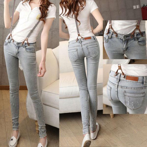 2021 new low waist jeans women's leggings show thin hole strap pants detachable fashion, Black;white
2021 new low waist jeans women's leggings show thin hole strap pants detachable fashion, Black;white
