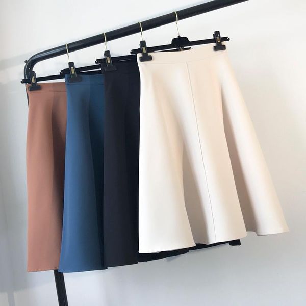 skirts women's wear korean version of high waist a character skirt long thin big pendant pure color half, Black
skirts women's wear korean version of high waist a character skirt long thin big pendant pure color half, Black