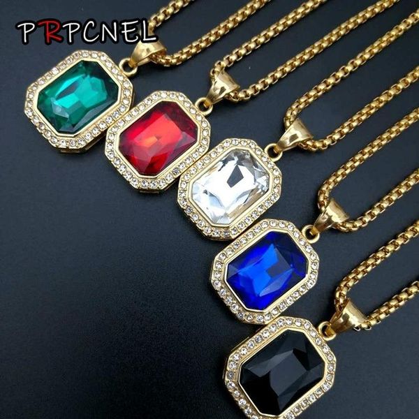 pendant necklaces men woman hip hop women fashion gold iced out rhinestone mini square red blue gem crystal cuban necklace drop, Silver
pendant necklaces men woman hip hop women fashion gold iced out rhinestone mini square red blue gem crystal cuban necklace drop, Silver